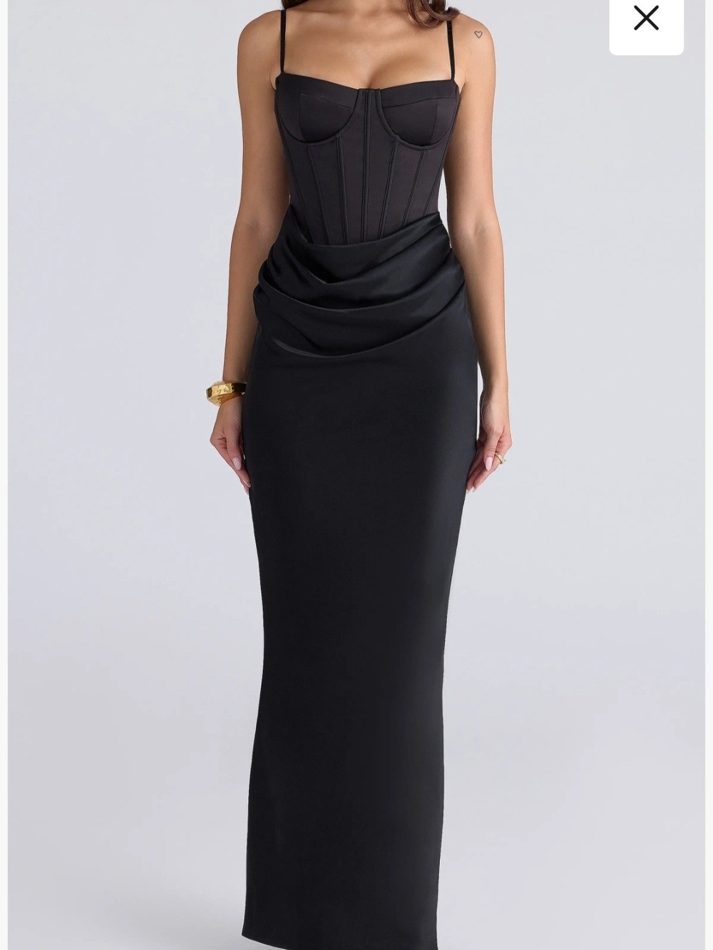 Valentina Corset Satin Gown